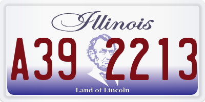 IL license plate A392213