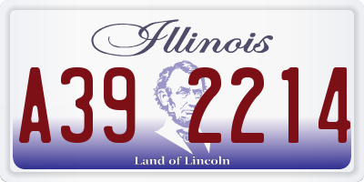 IL license plate A392214