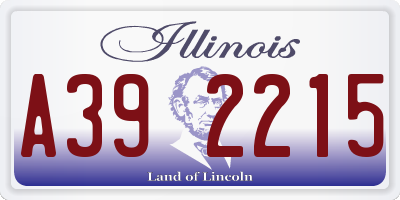 IL license plate A392215