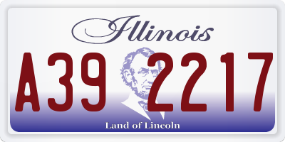 IL license plate A392217