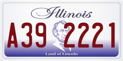 IL license plate A392221