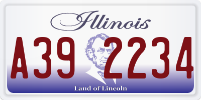 IL license plate A392234