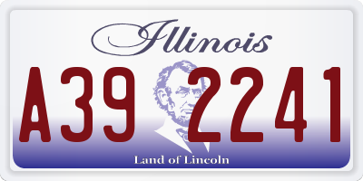 IL license plate A392241