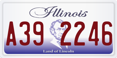 IL license plate A392246