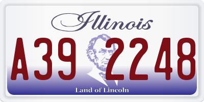 IL license plate A392248