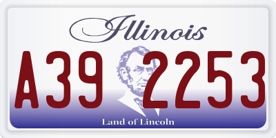 IL license plate A392253
