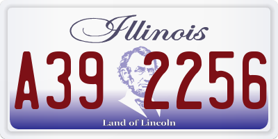 IL license plate A392256