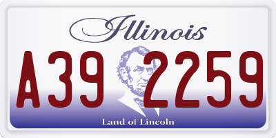 IL license plate A392259