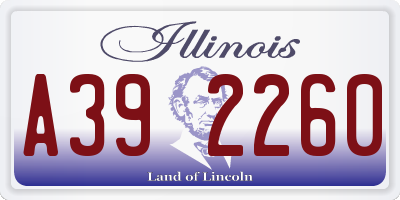 IL license plate A392260