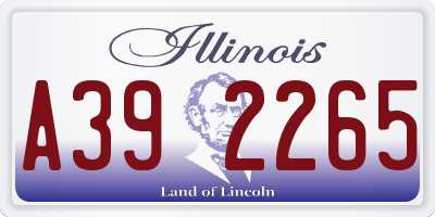 IL license plate A392265