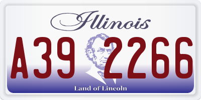 IL license plate A392266