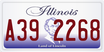 IL license plate A392268