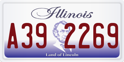 IL license plate A392269