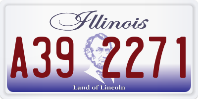 IL license plate A392271