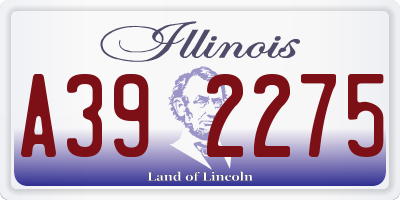 IL license plate A392275