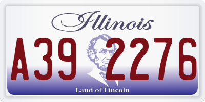 IL license plate A392276