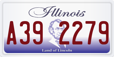 IL license plate A392279