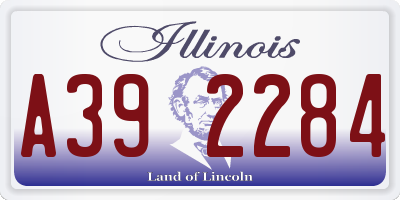 IL license plate A392284