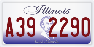 IL license plate A392290