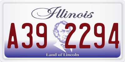 IL license plate A392294