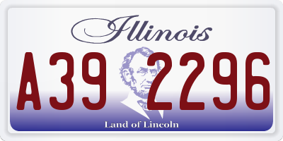 IL license plate A392296