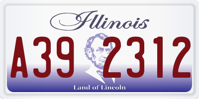 IL license plate A392312