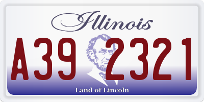 IL license plate A392321