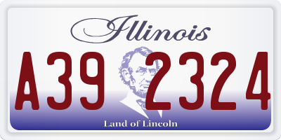 IL license plate A392324