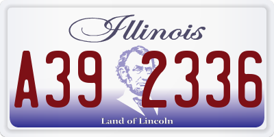 IL license plate A392336