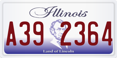 IL license plate A392364