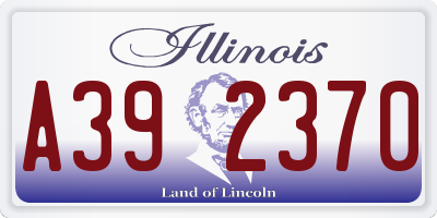 IL license plate A392370