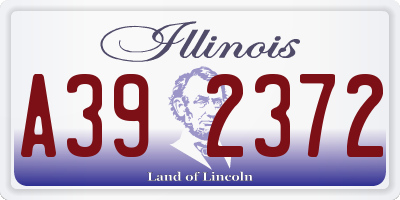 IL license plate A392372