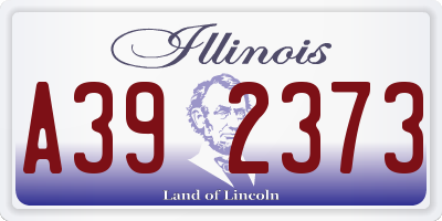 IL license plate A392373