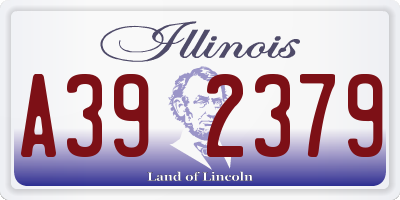 IL license plate A392379
