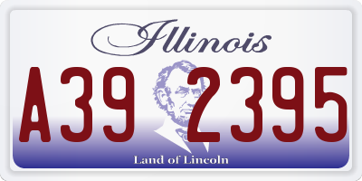 IL license plate A392395