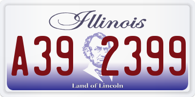 IL license plate A392399