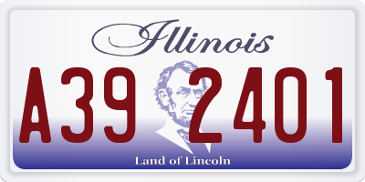IL license plate A392401