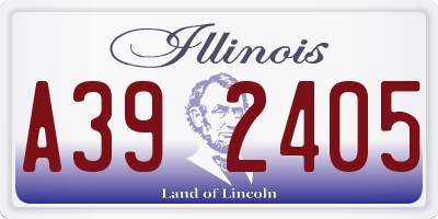 IL license plate A392405