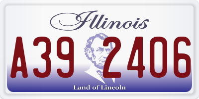 IL license plate A392406
