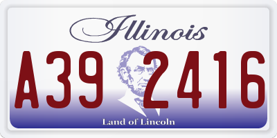 IL license plate A392416