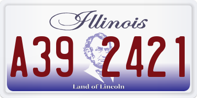 IL license plate A392421