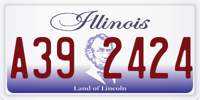 IL license plate A392424