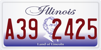 IL license plate A392425