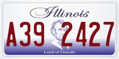 IL license plate A392427