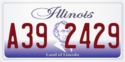 IL license plate A392429