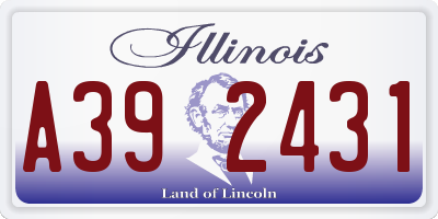 IL license plate A392431