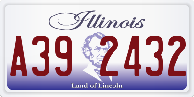 IL license plate A392432
