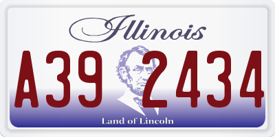 IL license plate A392434