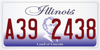 IL license plate A392438