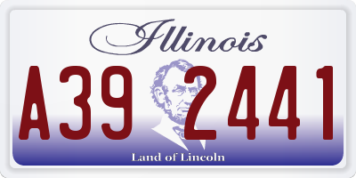 IL license plate A392441